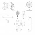Комплект Qtap Stenava: Смеситель QTST6245102DC + Душевой набор - Фото 1