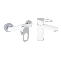 Набор смесителей Latwa 001 + Latwa 010 White