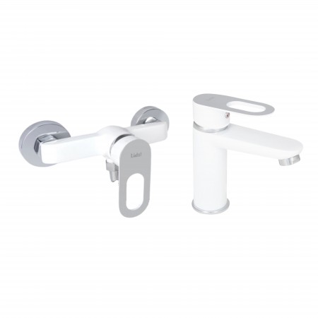 Набор смесителей Latwa 001 + Latwa 010 White