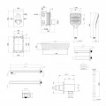 Комплект Qtap Votice: Смеситель QTVOT6443T105NKB + Душевой набор - Фото 1