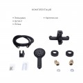 Комплект смесителей для ванной комнаты Lidz Latwa 001Black+Lidz Latwa 006Black+Lidz Latwa 005Black+Lidz Latwa 010Black - Фото 5