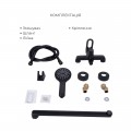 Комплект смесителей для ванной комнаты Lidz Latwa 001Black+Lidz Latwa 006Black+Lidz Latwa 005Black+Lidz Latwa 010Black - Фото 7