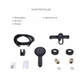 Комплект смесителей для ванной комнаты Lidz Latwa 001Black+Lidz Latwa 006Black+Lidz Latwa 005Black+Lidz Latwa 010Black - Фото 9