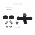 Комплект Qtap Slavonice Black Matt: Смеситель QTSLA259BLM45918 + Шланг QTHADPVCSQ160B + Лейка QTRUC125BLM45951 - Фото 3