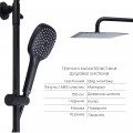 Комплект змішувачів Qtap Sloup: Душова система QTSL57T105VNKBB + Змішувач для раковини QTLIPNO1023101CB - Фото 2