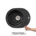 Кухонна мийка Lidz 620x500/200 GRF-13 (LIDZGRF13620500200) - Фото 2