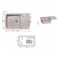 Кухонна мийка Lidz 770x490/200 COL-06 (LIDZCOL06770490200) - Фото 1