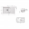 Кухонна мийка Lidz 860х500/240 STO-10 (LIDZSTO10860500240) - Фото 1