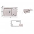 Кухонна мийка Lidz 770х490/200 MAR-07 (LIDZMAR07770490200) - Фото 1