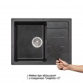 Кухонная мойка Lidz 650x500/200 GRF-13 (LIDZGRF13650500200) - Фото 2