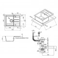 Кухонная мойка Lidz 650x500/200 BLM-14 (LIDZBLM14650500200) - Фото 1