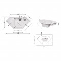 Кухонная мойка с дополнительной чашей Lidz 1000x500/225 WHI-01 (LIDZWHI011000500225) - Фото 1