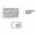 Кухонна мийка Lidz 770х490/200 STO-10 (LIDZSTO10770490200) - Фото 1