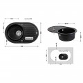 Кухонная мойка Lidz 780x500/200 BLM-14 (LIDZBLM14780500200) - Фото 1