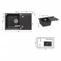 Кухонная мойка Lidz 790x495/230 GRF-13 (LIDZGRF13790495230) - Фото 1