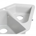 Кухонная мойка с дополнительной чашей Lidz 1000x500/225 GRA-09 (LIDZGRA091000500225) - Фото 5