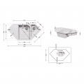 Кухонная мойка с дополнительной чашей Lidz 1000x500/225 STO-10 (LIDZSTO101000500225) - Фото 1