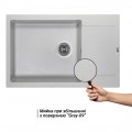 Кухонна мийка Lidz 781x510/200 GRA-09 (LIDZGRA09781510200) - Фото 2