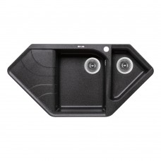 Кухонная мойка с дополнительной чашей Lidz 1000x500/225 GRF-13 (LIDZGRF131000500225)