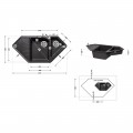Кухонная мойка с дополнительной чашей Lidz 1000x500/225 GRF-13 (LIDZGRF131000500225) - Фото 1