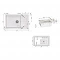 Кухонна мийка Lidz 781x510/200 STO-10 (LIDZSTO10781510200) - Фото 1