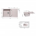 Кухонна мийка Lidz 860х500/240 MAR-07 (LIDZMAR07860500240) - Фото 1