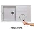 Кухонна мийка Lidz 860х500/240 GRA-09 (LIDZGRA09860500240) - Фото 2