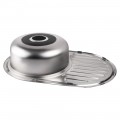 Кухонная мойка Lidz 7750 0,8 мм Micro Decor (LIDZ7750MDEC) - Фото 4