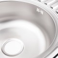 Кухонная мойка Lidz 7750 0,8 мм Micro Decor (LIDZ7750MDEC) - Фото 5