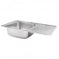 Кухонна мийка Lidz 7848 0,8 мм Micro Decor (LIDZ7848MDEC) - Фото 2
