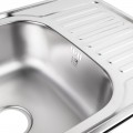 Кухонна мийка Lidz 7848 0,8 мм Micro Decor (LIDZ7848MDEC) - Фото 4