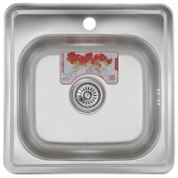 Мойка кухонная ZERIX Z4848-06-160E (satin) (ZM0557)