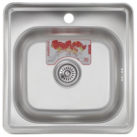 Мойка кухонная ZERIX Z4848-06-160E (satin) (ZM0557)