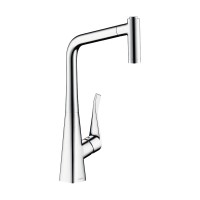 Змішувач для кухні Hansgrohe Metris Steel Optic 14820800