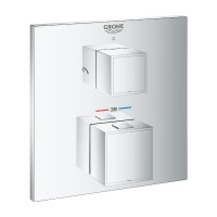 Термостат прихованого монтажу на 2 споживача Grohe Grohtherm Cube (24154000)