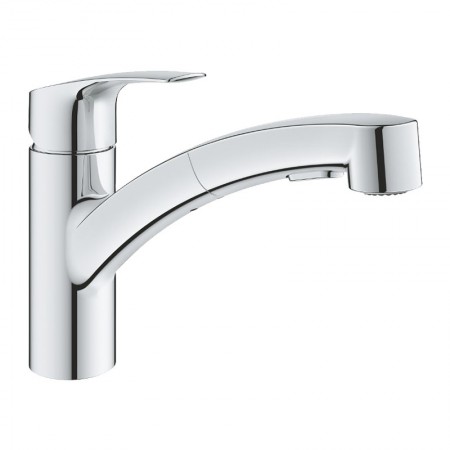 Змішувач для кухні з висувним виливом Grohe Eurosmart New (30305001)