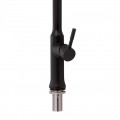 Змішувач для кухні Qtap Baruska з висувним виливом QTBAR9137103UB Black Matt - Фото 3