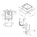 Кухонная мойка Lidz 460х515/200 BLM-14 (LIDZBLM14460515200) - Фото 1