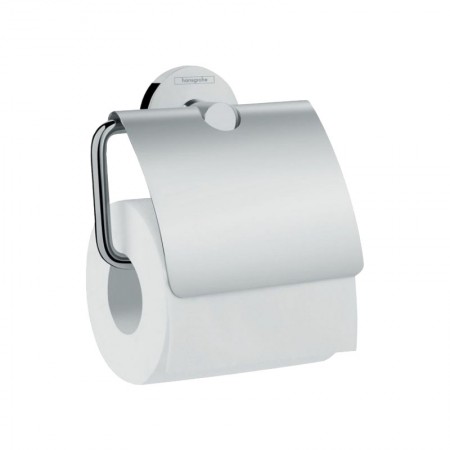 Держатель туалетной бумаги Hansgrohe Logis 41723000 с крышкой, хром