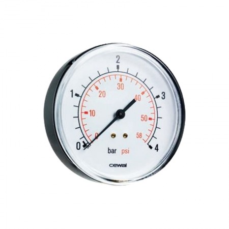 Манометр аксіальний Cewal D=63мм (0-4 bar) 1/4'' (91469211)