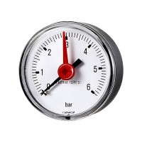 Манометр аксиальный Cewal D=63мм (0-4 bar) 1/4'' (91469216) с индикатором