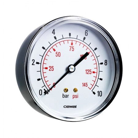 Манометр аксиальный Cewal D=50мм (0-10 bar) 1/4'' (91459411)