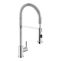 Смеситель для кухни с пружинным изливом Nobili ABC AB87300/3CR