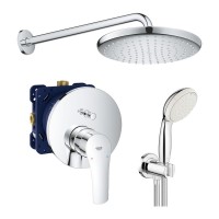 Душова система прихованого монтажу зі змішувачем Grohe Eurosmart New Tempesta 250 (UA26416SC3)