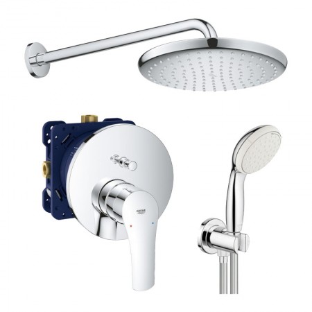 Душова система прихованого монтажу зі змішувачем Grohe Eurosmart New Tempesta 250 (UA26416SC3)
